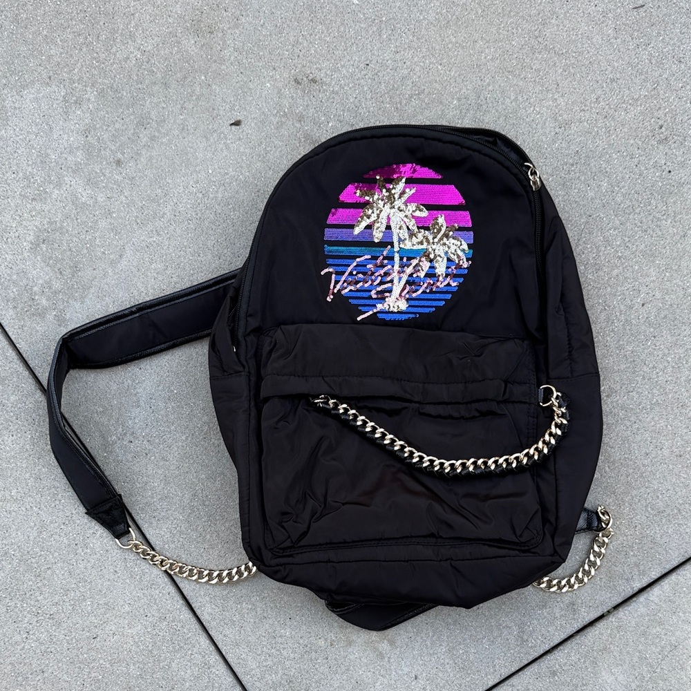 Victoria Secret Backpack with Palm Tree Design